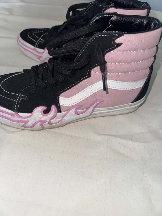 Vans Other - Vans Sk8-Hi Flame Lilac Black Pink High Top Sneakers Men's 6.5 / Women's 8
